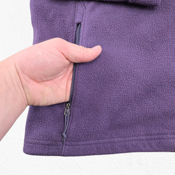The North Face Purple TKA 100 Glacier Fleece Full Zip Collared Jacket Size XL - Picture 3 of 10